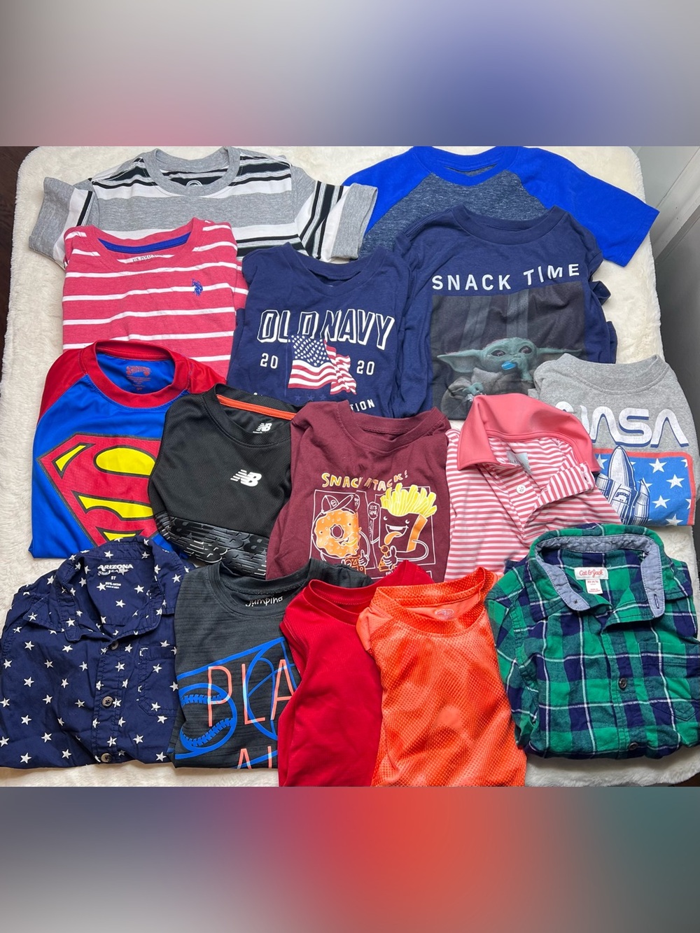 Boys 4T/5T Shirt Lot 16 Pieces | Old Navy New Balance NASA U.S. Polo Size 5